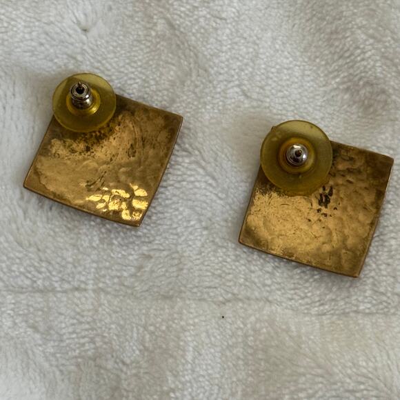 Bundle of 3 Pairs 80s Fashion Pierced Earrings Lerner, Edgar Berebi and Mervyns - Picture 8 of 12